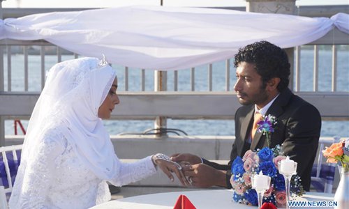 Mass wedding ceremony held on China-Maldives Friendship Bridge in