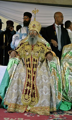 Ethiopia's newly elected patriarch, Abune Mathias, poses at Holy Trinity Cathedral in Addis Ababa on Sunday, where he was officially sworn in as the head of Ethiopia's Orthodox Christian Church. Formerly the archbishop of the Ehiopian Orthodox Church in Jerusalem, Abune Mathias was elected last week, following the sudden death of the previous patriach in August. Photo: AFP