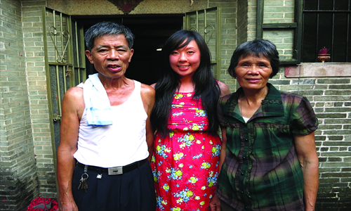 Michele Lee with her newfound relatives in Guangdong. Photo: Courtesy of Michele Lee