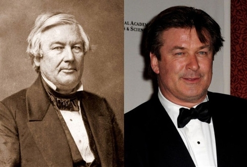 Millard Fillmore, the 13th President of the United States vs U.S. actor Alec Baldwin (Photo Source: forum.news.cn)