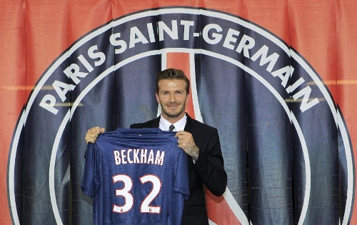 david beckham paris saint germain jersey