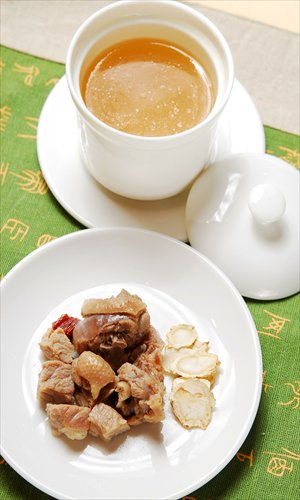 Duck soup with Chinese yam