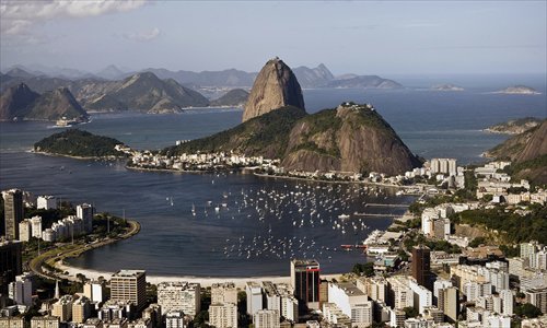 The beautiful panoramic view over Rio  Photo: CFP