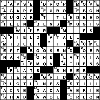 Crossword on August 14 Global Times
