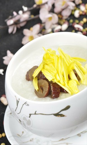 Chrysanthemum porridge 
Photo: nipic.com