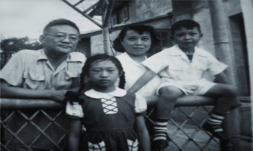 Photos of Ba Jin with his family and friends on show at the exhibition Photos: Courtesy of Shanghai Changning Library