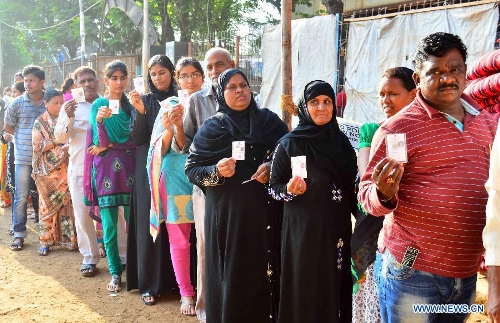 People Vote During Maharashtra Assembly Elections In Mumbai - Global Times