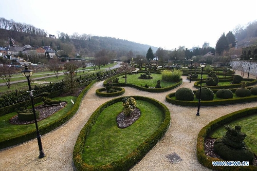 Photo taken on March 22 shows the scene of Durbuy, a Belgian city located on the Ardennes plateau, eastern Belgium. With an area of 156.61 square kilometers and about 10,000 inhabitants, Durbuy is known as one of the smallest cities in the world. Because of its geographical location and defensive function, Durbuy was elevated to the rank of city in 1331. (Xinhua/Yan Ting)