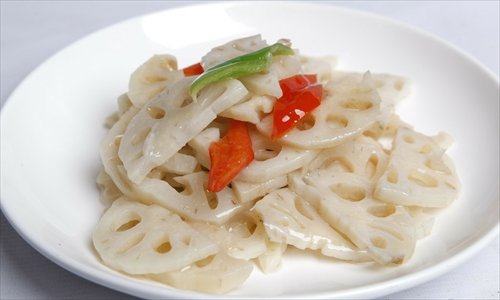 Sweet-and-sour lotus root 