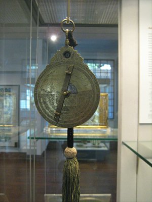 A astrolabe is exhibited. These days Western-style astrology is becoming popular in China. 
Photo: baidu.com