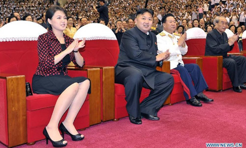 DPRK top leader, wife watch performance - Global Times