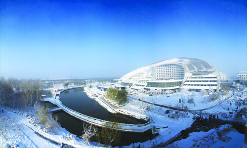 Solar Valley in Dezhou, East China's Shandong Province, built by Himin Solar Co 