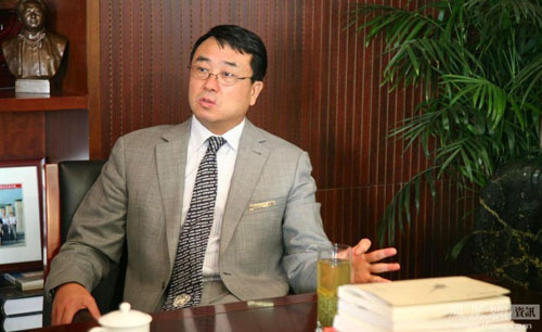 File photo: Wang Lijun, then director of Chongqing Public Security Bureau, is in his office on October 30, 2010. Photo: news.ifeng.com