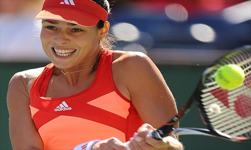 Former champions Ana Ivanovic and Maria Sharapova advanced to the semifinals