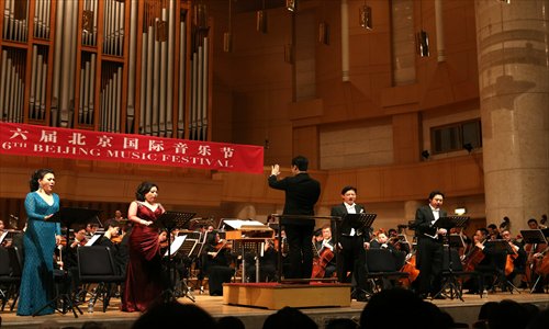 Zhou Long's <em>Nine Odes</em> premieres at the Forbidden City Concert Hall. Photo: Courtesy of Beijing Music Festival