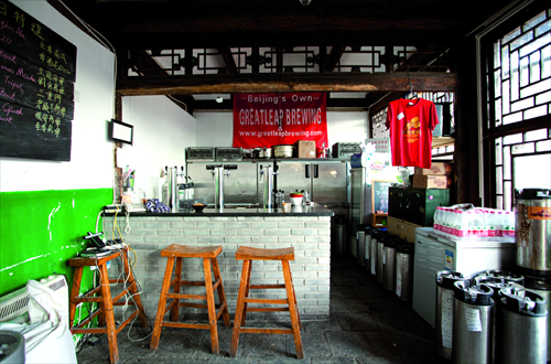 The inside and outside of Great Leap Brewery in Gulou.Photos: Courtesy of Great Leap Brewery 