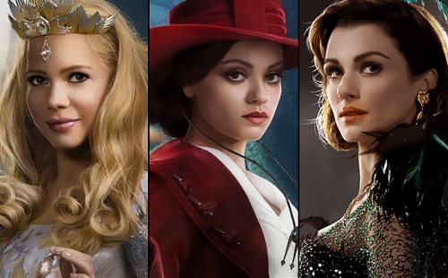  The Witches of Oz the Great and PowerfulGlinda (Michelle Williams), Theodora (Mila Kunis), and Evanora (Rachel Weisz)