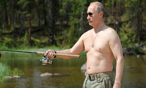 Putin Goes Fishing With Medvedev In Siberia Global Times