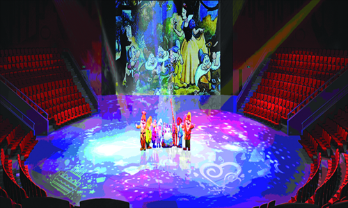 An artist's impression of the main stage and auditorium of the Shanghai Children's Drama Theatre Photo: Courtesy of China Welfare Institute Children's Theatre