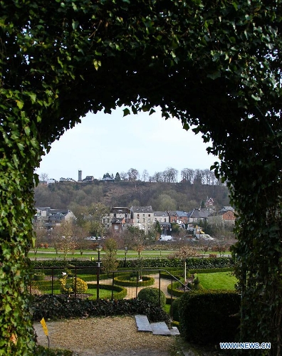 Photo taken on March 22 shows the scene of Durbuy, a Belgian city located on the Ardennes plateau, eastern Belgium. With an area of 156.61 square kilometers and about 10,000 inhabitants, Durbuy is known as one of the smallest cities in the world. Because of its geographical location and defensive function, Durbuy was elevated to the rank of city in 1331. (Xinhua/Yan Ting)