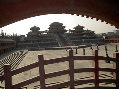 The 13-year-old Epang Palace scenic site in Xi'an of Shaanxi Province that the local government plans to demolish  Photo: CFP