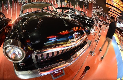 Photo taken on April 28, 2013 shows a Volga vintage car in the Beijing Auto Museum in Beijing, capital of China. Beijing Auto Museum, a museum aimed at the promotion of auto culture, was awarded the National 4A tourist attraction on Sunday. (Xinhua/Qi Heng)  