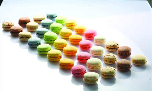 Taste the rainbow of precious little pastries. They'll cost you a pretty penny, though. Photo: Courtesey of Comptoirs de France Bakery