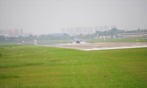 China conducted another test flight of its J-20 stealth flighter, number 2001, on Saturday. Photo: mil.huanqiu.com