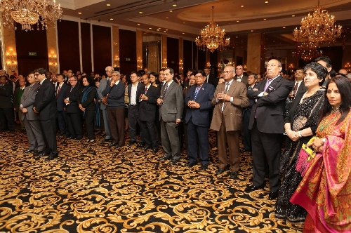 The Chinese Embassy holds a reception in New Delhi, capital of India, on Feb. 5, 2013 to celebrate the upcoming Chinese Spring Festival, or lunar New Year, which falls on Feb. 10 this year. (Xinhua/Li Yigang) 