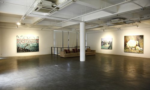 The interior of Red Bridge Gallery