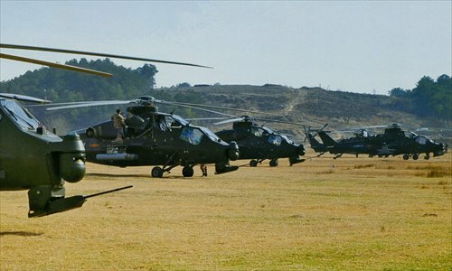 China's WZ-10 armed helicopter. (Photo: China Military Online)