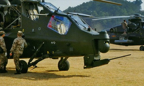 China's WZ-10 armed helicopter. (Photo: China Military Online)