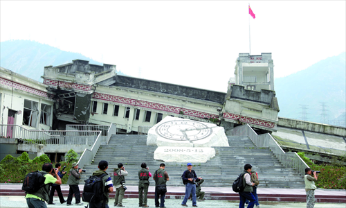 The remains of Xuankou Middle School, Yingxiu 
