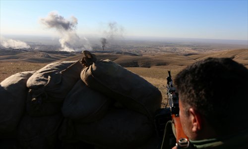Kurdish Forces Launch Us Backed Battle To Retake Iraqs Sinjar Global Times