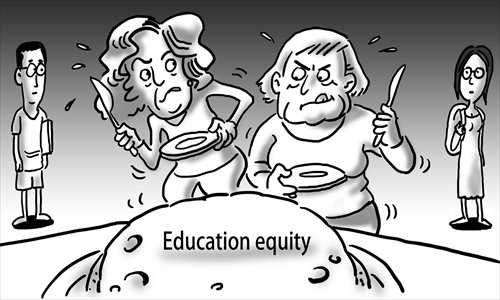 inequality in education cartoon