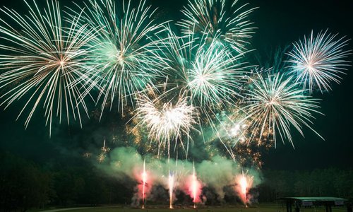 International Fireworks Show Held In Lithuania - Global Times