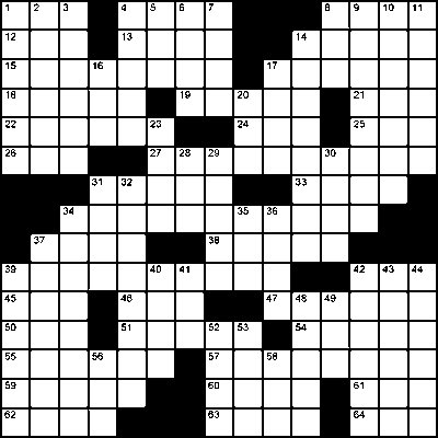 crossword puzzle