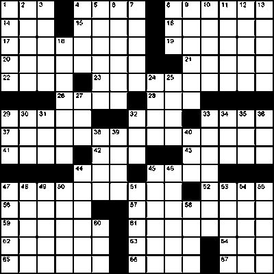 crossword puzzle