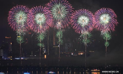 Fireworks Illuminate Sky To Mark China-african Economic And Trade Expo 