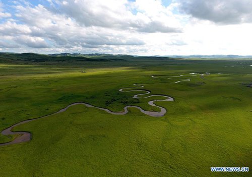 Pasture Scenery In East Ujimqin Banner, N China's Inner Mongolia 