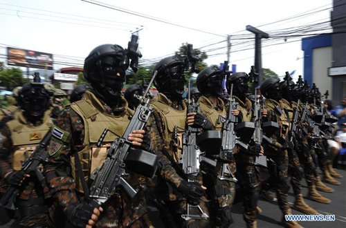 Celebration For Independence Day Of El Salvador Held In San Salvador 