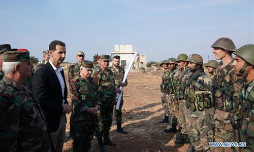 Syrian President Meets Soldiers On Front Line In Rebel-held Idlib ...