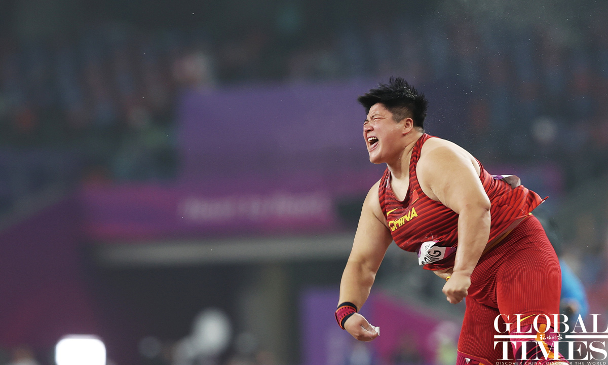 Team China Clinches Gold And Silver In Shot Put Global Times