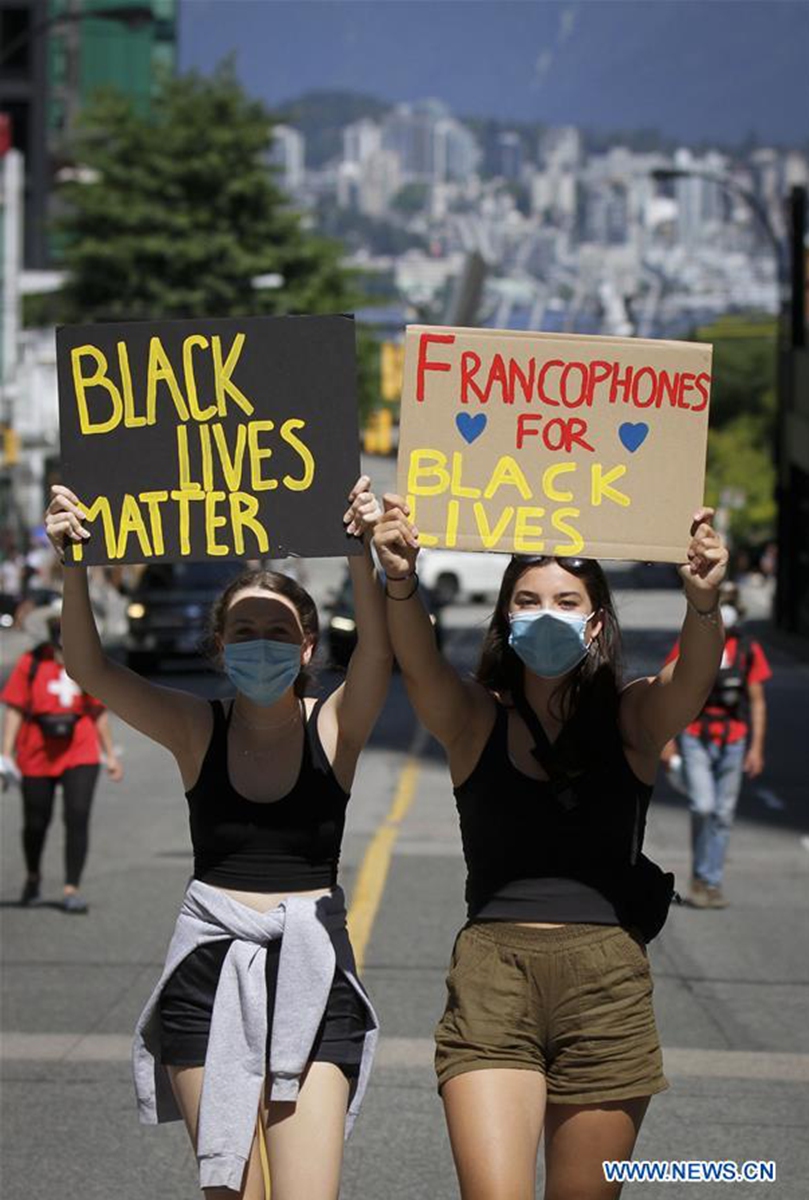 Protestors Take Part In Emancipation Day March In Vancouver Canada Global Times