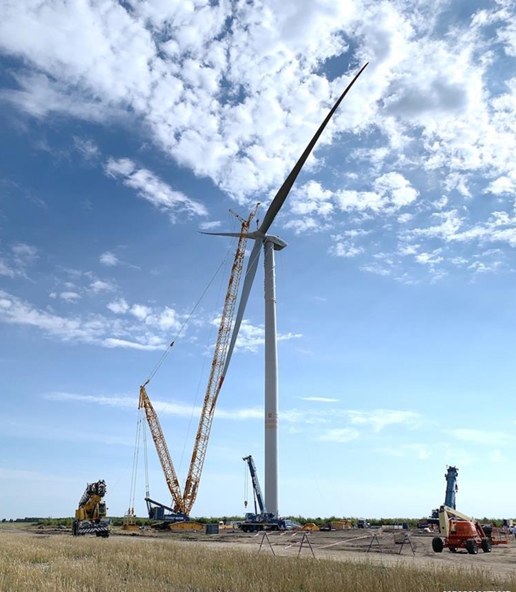 5 Wind Turbines Installed On 50 Megawatt Wind Farm In Kostanay Kazakhstan Global Times