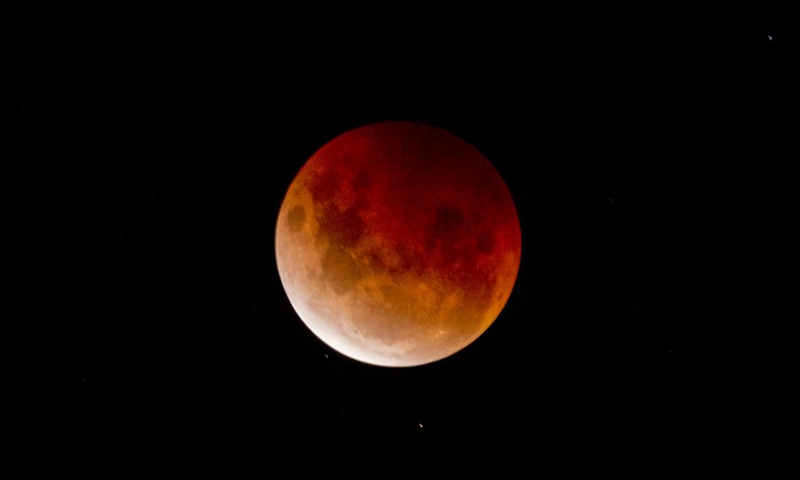 A lunar eclipse is seen above Sydney, Australia, May 26, 2021.(Photo: Xinhua)