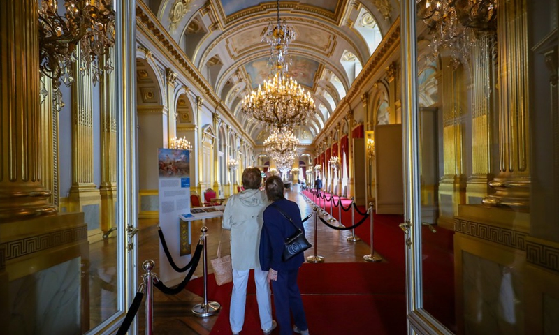 People visit the Royal Palace of Brussels in Brussels, Belgium, July 27, 2021.(Photo: Xinhua)