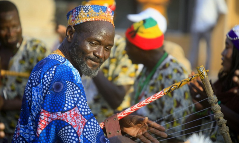 Tribes from Sudan's Nuba Mountains celebrate the International Day of the World's Indigenous Peoples in the capital Khartoum on Aug. 9, 2021, in Khartoum, Sudan.(Photo: Xinhua)