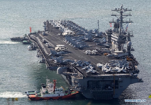 USS Nimitz arrives in Busan to join S. Korea-US joint drill - Global Times