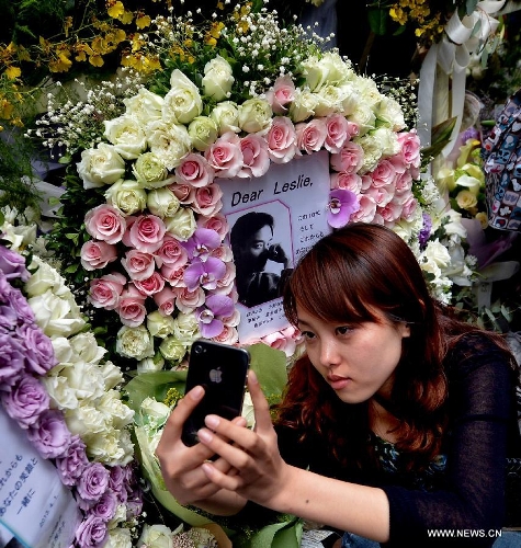 Fans commemorate 10th anniversary of Leslie Cheung's death in Hong Kong ...